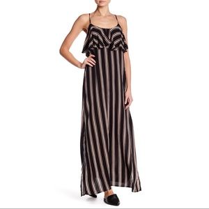 Forever 21 striped cross back maxi dress NWT